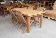 1525395 Teakbord och stolar 4 st