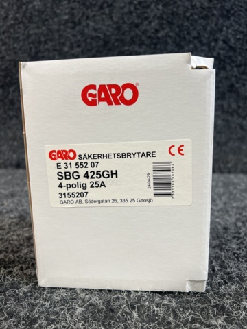 1311513-6 5 st Säkerhetsbrytare Garo plastkapslad SBG 4-polig