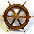 1532576-1 Skeppsratt för fartyg Ø 60 cm - med mässingshandtag