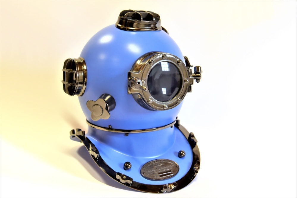 1532588-1 Diving Helmet Replica Blue - US Navy Mark V