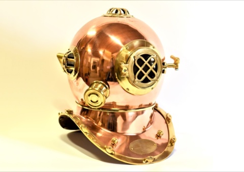 Diving Helmet Replica Copper/Brass - US Navy Mark V