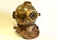 1532594 Dykarhjälm Replica Mässing - US Navy Mark V