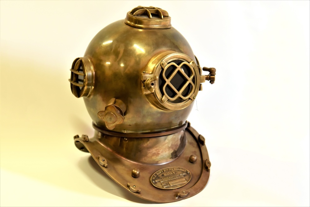 1532594-1 Diving Helmet Replica Brass - US Navy Mark V