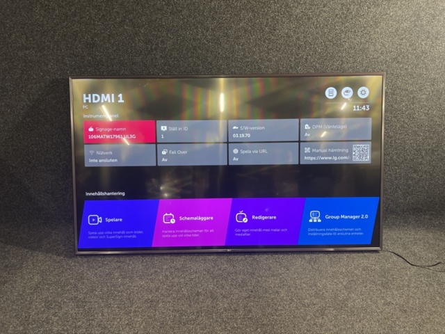 1533803-1 Monitor LG 86UL3G-B 4K 86"