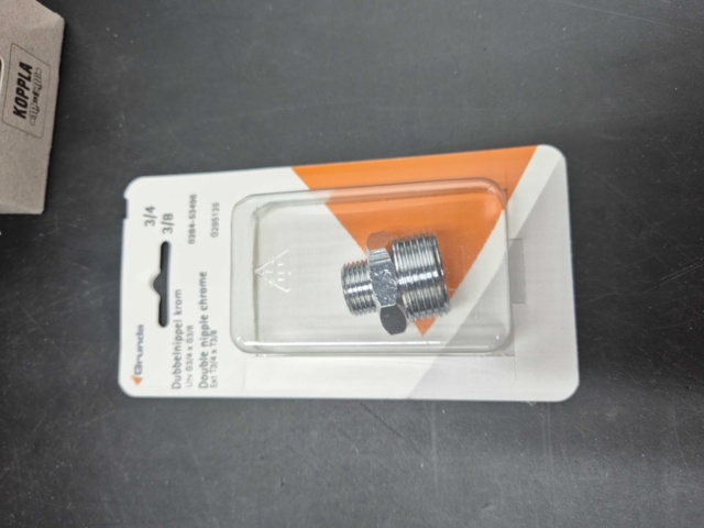 1531075-2 Double nipples 27 pcs - Basic, chrome and brass