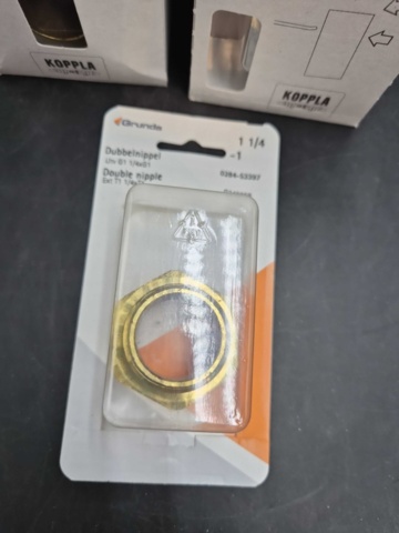 1531075-3 Double nipples 27 pcs - Basic, chrome and brass