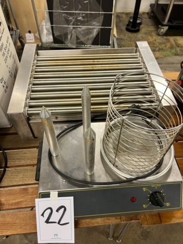 1533845-1 Korvbar med korvgrill, brödvärmare och bänk