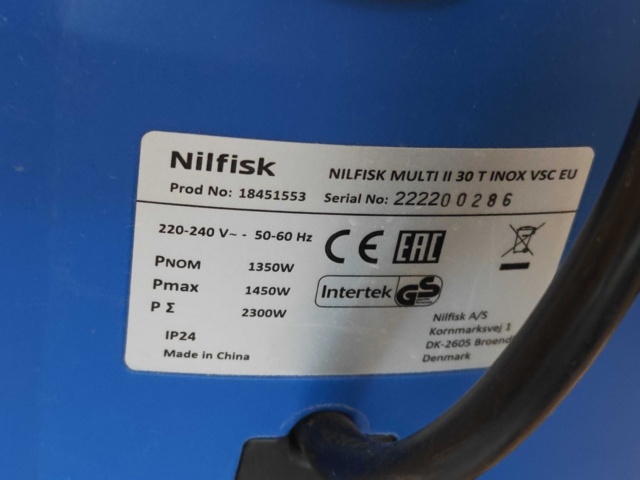 1485293-6 Grovdammsugare med tillbehör - Nilfisk Multi II 30 T Inox VSC EU