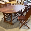 1525398-1 Teakbord och stolar 4 st