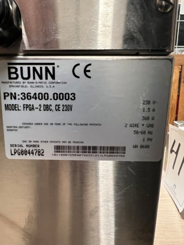 1533861-3 Kaffekvarn - Bunn FPGA-2 DBC