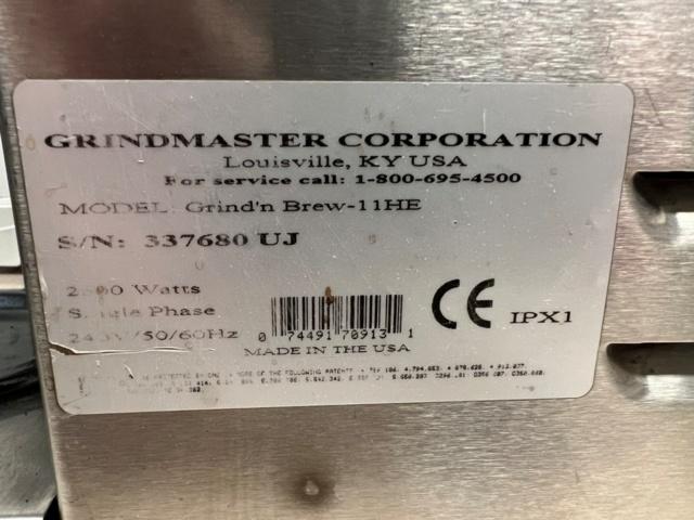 1533862-4 Kaffebryggare - Grindmaster Grind'n Brew-11HE