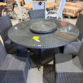1525402-2 Rottingbord och stolar 5 st