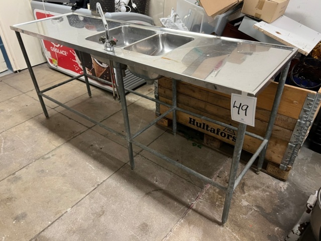 Rostfri Diskbänk