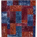 1515507-1 Hand-knotted Oriental Patchwork Rug Wool/Yarn Multicolored 180x193cm (750743)