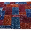 1515507-2 Hand-knotted Oriental Patchwork Rug Wool/Yarn Multicolored 180x193cm (750743)