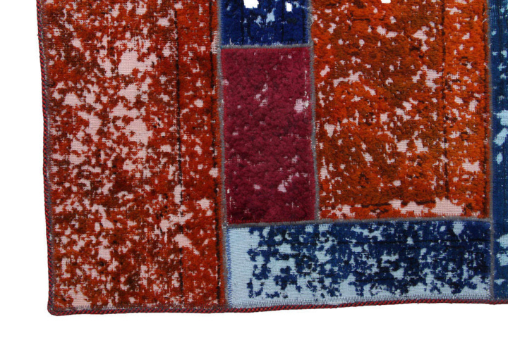 1515507-5 Hand-knotted Oriental Patchwork Rug Wool/Yarn Multicolored 180x193cm (750743)