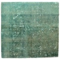 1515508-4 Hand-knotted Oriental Vintage Rug Wool Green 205x218cm (750797)