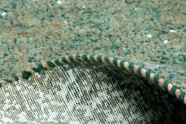 1515508-8 Hand-knotted Oriental Vintage Rug Wool Green 205x218cm (750797)