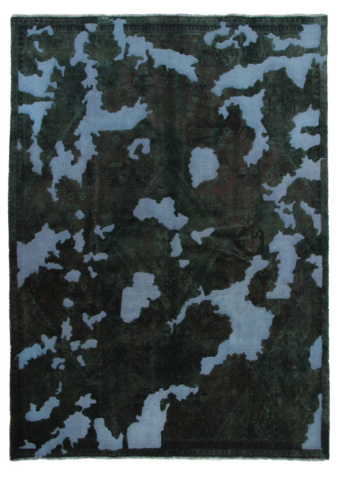 1515509-4 Hand-knotted Oriental Vintage Rug Wool Dark Green/Blue 190x267cm (750799)