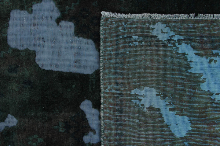 1515509-11 Hand-knotted Oriental Vintage Rug Wool Dark Green/Blue 190x267cm (750799)