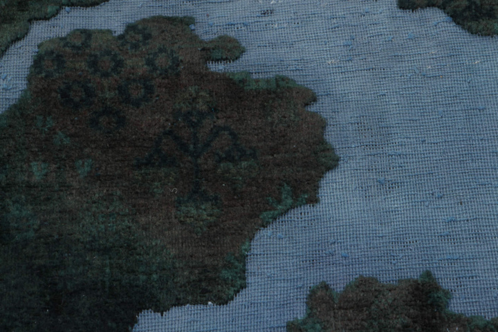 1515509-12 Hand-knotted Oriental Vintage Rug Wool Dark Green/Blue 190x267cm (750799)