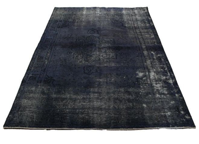 1515510-1 Hand-knotted Oriental Vintage Rug Wool Grey 188x286cm (750804)