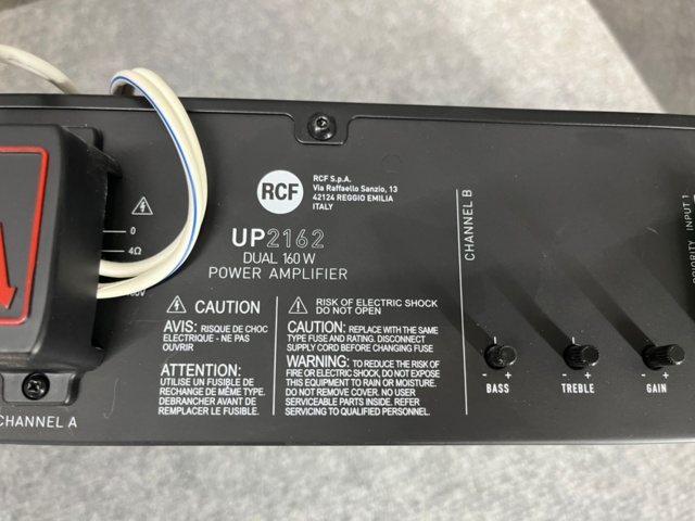 1469331-4 Förstärkare RCF UP 2162