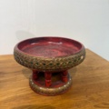 1141826-3 Buddafigur (stor) samt fat