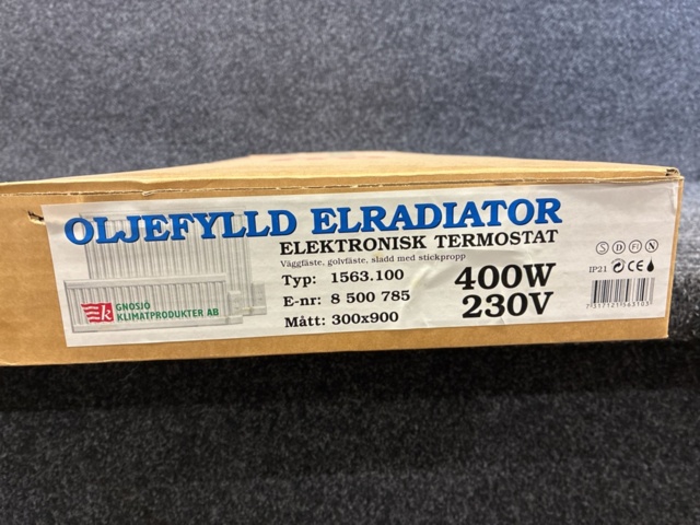1533982-2 Oil-filled electric radiator Gnosjö climate products, 400W