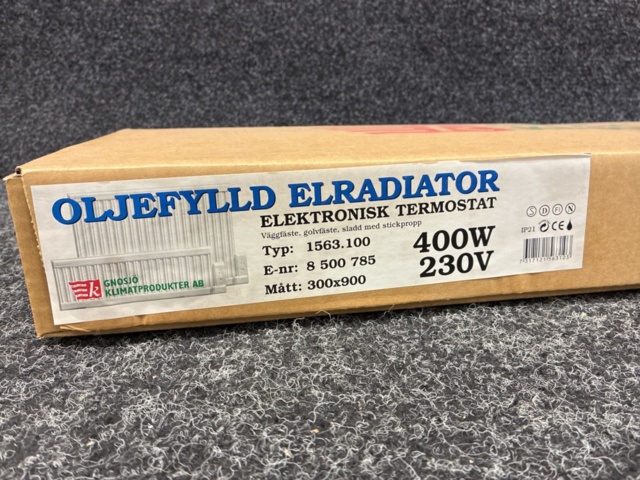 1533982-3 Oil-filled electric radiator Gnosjö climate products, 400W