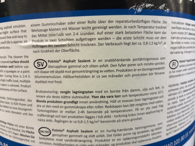 1533994-3 Asfaltförsegling Potmix 15 kg