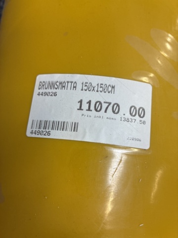 1533997-3 Well mat 150x150cm