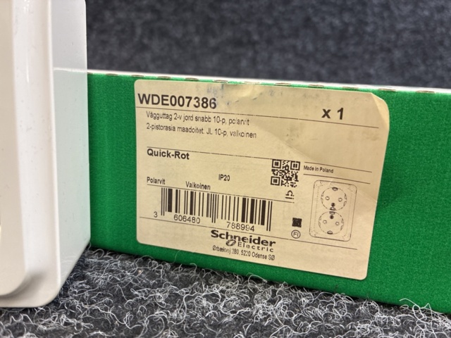 1534007-4 10 st Vägguttag Schneider Quick-Rot 2-V