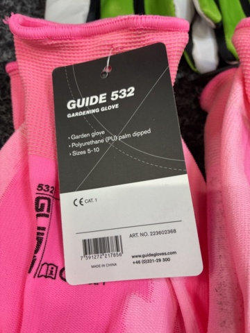 1534010-4 11 pcs Guide Work Gloves, Size 9 & 10