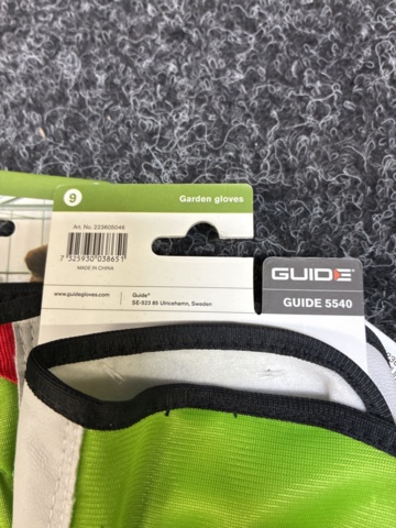 1534010-6 11 pcs Guide Work Gloves, Size 9 & 10