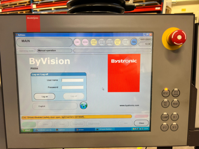 1524728-8 Bystronic BySprint 3015 CO2/Laser 3000W – 2007 – Servad – 2 skärhuvuden