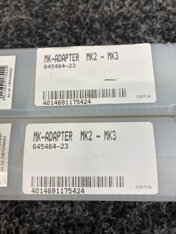 1534018-2 2 pcs MK adapters/Extensions MK2-MK3, Bohrcraft