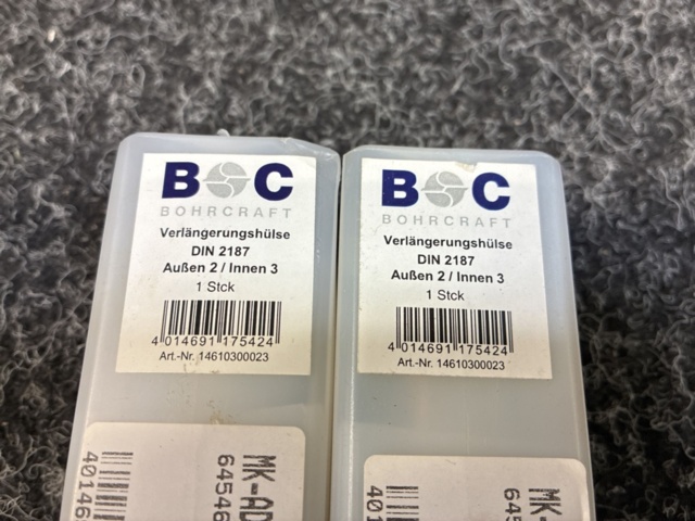 1534018-3 2 pcs MK adapters/Extensions MK2-MK3, Bohrcraft