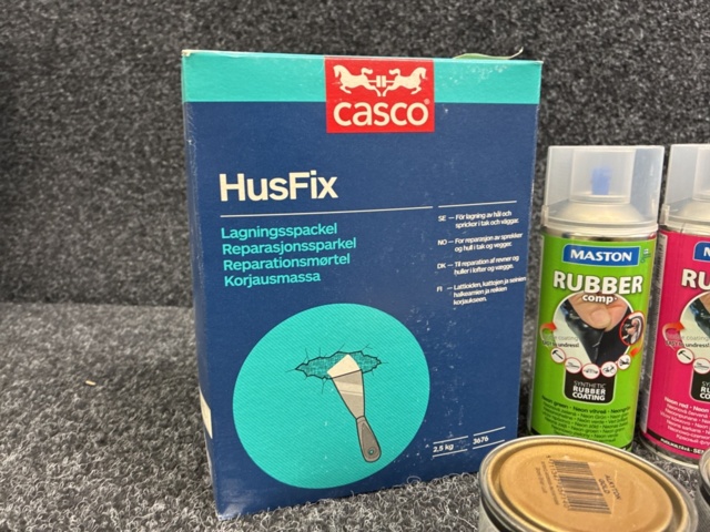 1534021-2 Husfix, gummispray, rostskyddsfärg m.m.