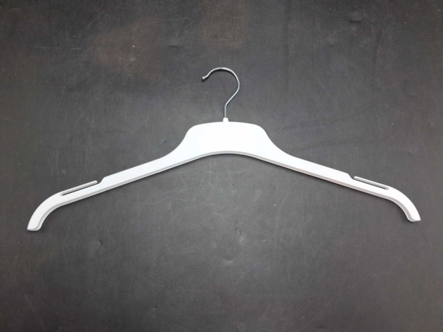 1533759-1 Coat hangers, 325 pcs - RCT 43, white, plastic, metal hook