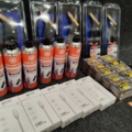 1475650-2 Charging cables, cooling gel, fiber cement scissors and staples