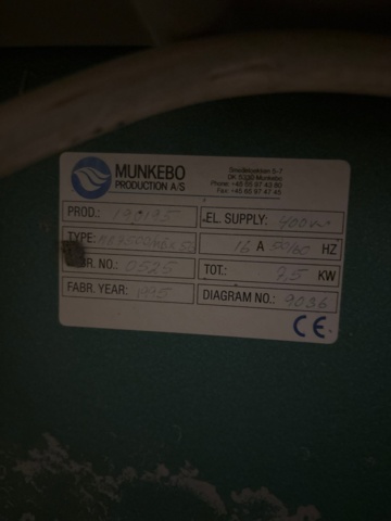 1529361-12 Ventilationsskåp med filter - Dantherm / Munkebo