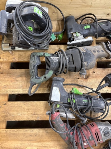 1482662-2 Power tools 9 pcs - Festool, Hitachi, Makita, Black & Decker