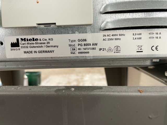 1532607-8 Miele Professional diskmaskin