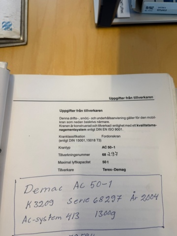 1344245-87 Mobile crane 50T - Terex-Demag AC 50-1