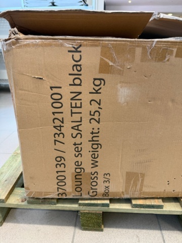 1176694-6 Nytt loungebord 125x65 cm, bordet är Höjdjusterbart