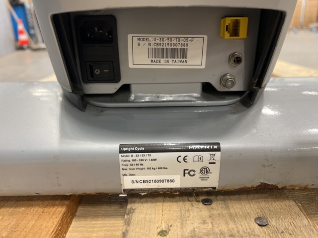 1534456-8 Motionscykel Matrix Upright Cycle U-3X/5X/7X