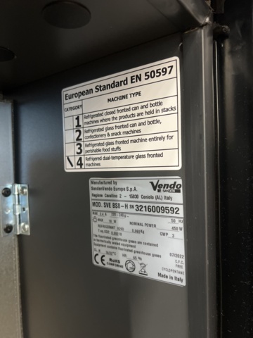 1534461-11 Varuautomat Vendo SVE BS8-H