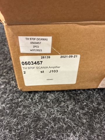 1534386-4 2 sound amplifiers Scania TH 970F