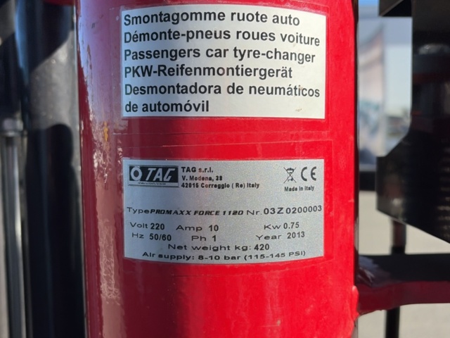 1525438-19 Däckmaskin Promaxx force 1120 -2013